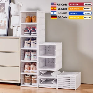 6 Layers Foldable Transparent Shoe Storage Organizers